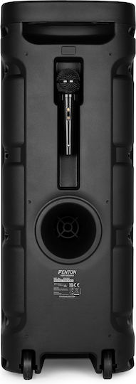 Fenton Karaoke Speaker with Wired Microphone and Lighting Effects PARTYBOX TRACK610 Black