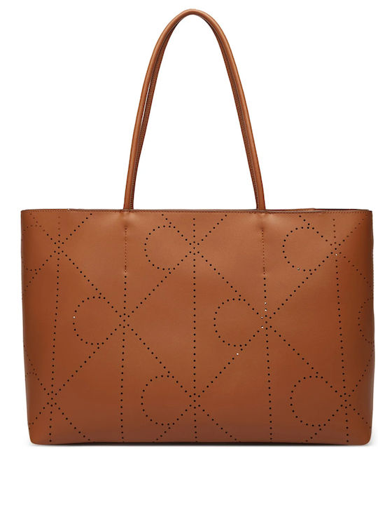 Calvin Klein Monogram Γυναικεία Tote Τσάντα Δερμάτινη