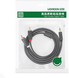 Ugreen Καλώδιο Ήχου 3.5mm male - RCA male Μαύρο 3m με Επίχρυσους Ακροδέκτες 10590