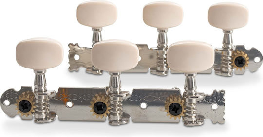 Gewa Gewa Electric Guitar Fire&Stone Jazz Guitar Tuning Keys Silver Cream Buttons