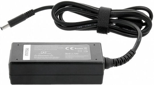 Mitsu Φορτιστής Laptop 45W 19.5V 2.31A για Dell με Αποσπώμενο Καλώδιο Τροφοδοσίας