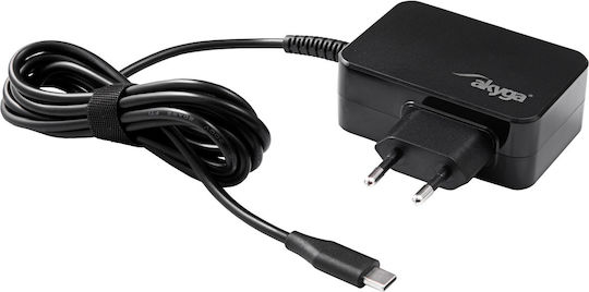 Akyga USB-C Universal Φορτιστής Laptop 65W 20V 3.25A με Αντάπτορα Τροφοδοσίας
