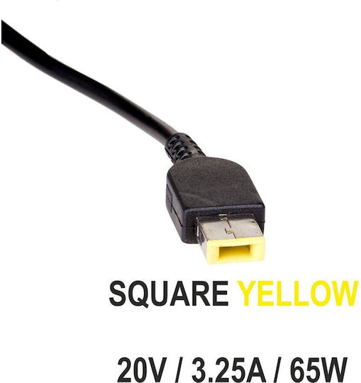 Akyga Φορτιστής Laptop 65W 20V 3.25A για Lenovo με Αντάπτορα Τροφοδοσίας