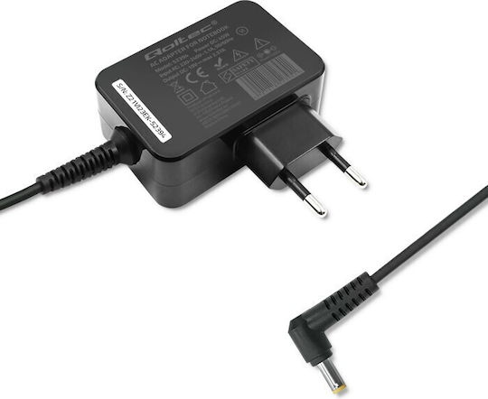 Qoltec Φορτιστής Laptop 45W 19V 2.4A για Acer με Αποσπώμενο Καλώδιο Τροφοδοσίας