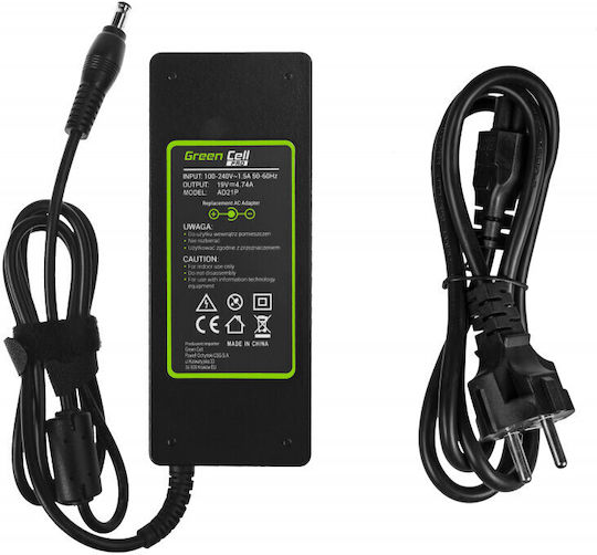Green Cell Laptop Charger 90W 19V 4.74A for Samsung