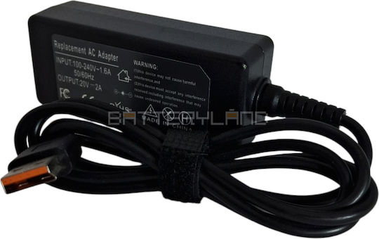 Зарядно устройство за лаптоп Lenovo 40W 20V 2.0A конектор Lenovo Yoga