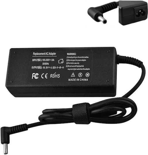 Lamtech Φορτιστής Laptop 90W 19.9V 4.62A για HP χωρίς Καλώδιο Τροφοδοσίας