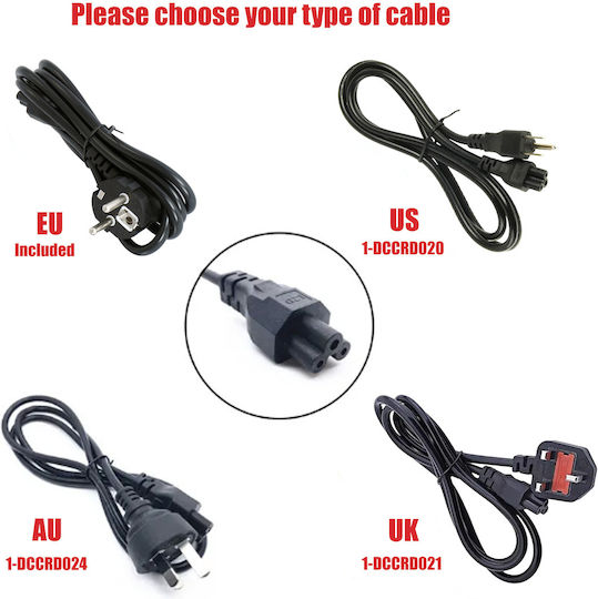 Laptop Charger 45W 19.5V 2.31A for HP with Detachable Power Cable Bulk