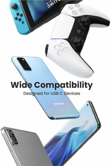 Ugreen US288 Braided USB 2.0 Cable USB-C male - USB-A Μαύρο 2m 60128