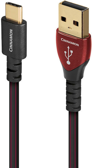 Audioquest Cinnamon USB 2.0 Kabel USB Typ-C männlich - USB-A Rote 0.75m