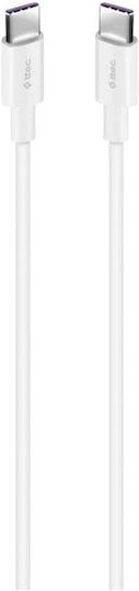 TTEC USB 2.0 Cable USB-C Male - USB-C 100W White