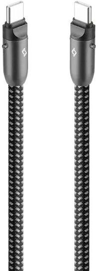 TTEC USB 2.0 Кабел USB-C Мъжки - USB-C 60W Захранване PD Черен 1.2m 2DK62S