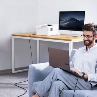 Wozinsky Regular USB 2.0 Cablu USB-C bărbătesc - USB-B Negru 2m