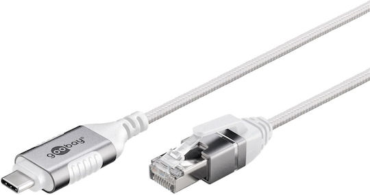 Goobay USB 3.1 Cable USB-C male - USB-C Ασημί 2m 74387