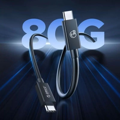 Orico USB 4 Video Cable USB-C male - USB-C 240W PD Μαύρο 2m