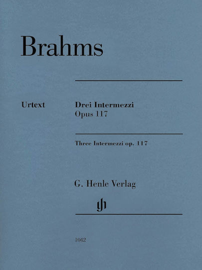 G. Henle Verlag Johannes Brahms - 3 Intermezzi Op. 117 Παρτιτούρα για Πιάνο