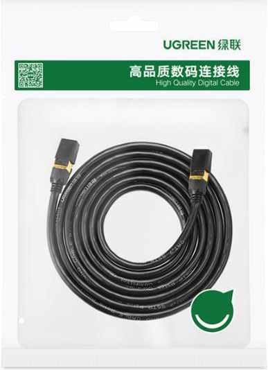 Ugreen F/FTP Cat.7 (10Gbps) Καλώδιο Δικτύου Ethernet 2m Μαύρο