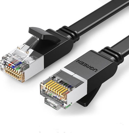Ugreen Flat U/UTP Cat.6 (Gigabit) Network Cable Ethernet 1m Black