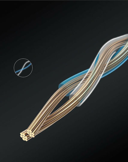 Ugreen Flat U/UTP Cat.6 (Gigabit) Network Cable Ethernet 1m Black