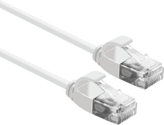 Roline U/UTP Cat.6a (Gigabit) Мрежов Кабел Ethernet 5м Бял