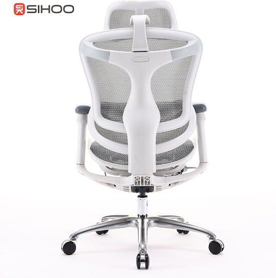Sihoo Doro C300 Bürostuhl mit Einstellbaren Armen Off Weiß