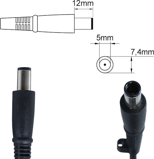 Τροφοδοτικό Laptop Ac Adapter Φορτιστής Hp Envy 20 Hp Envy Recline Touchsmart 27tpc-da52 681058-001 697317-001 19.5v 7.69a 150w 7.4mm*5.0mm Notebook Charger Κωδ.60270