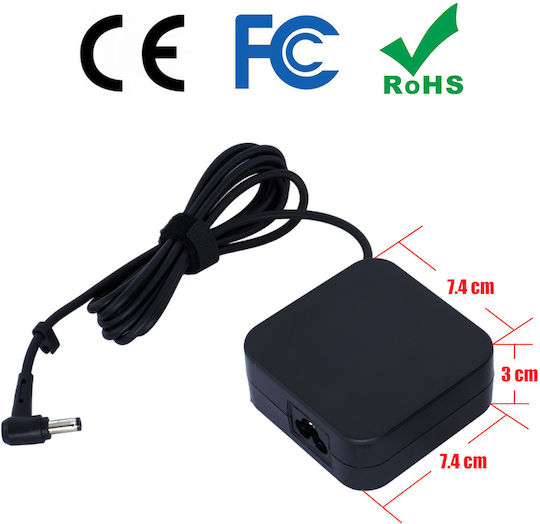 Asus Laptop Charger 65W 19V for Asus with Detachable Power Cable