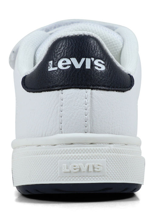 Kids Sneakers with Hoop & Loop Closure White