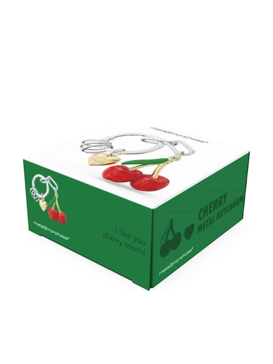 Metalmorphose Mtm406-01 Keychain Keyholder Foodie Nature Collection Cherry Heart