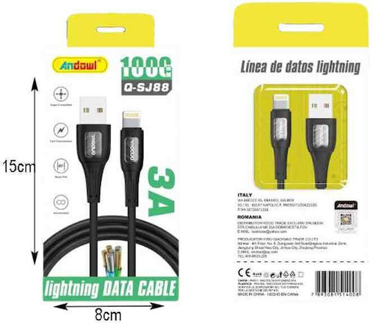 Andowl Regular USB-A la Cablu Lightning 1m (Q-SJ88)