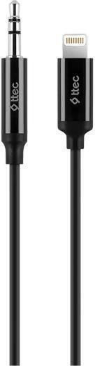 TTEC 3.5mm to Lightning Cable Μαύρο 1m (03500)