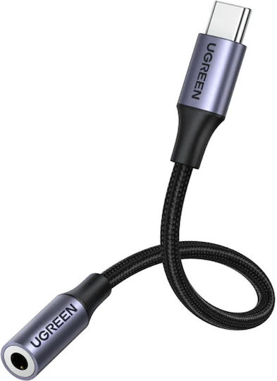 Ugreen Конвертор USB-C мъжки към 3.5mm женски Сив 1бр 30632