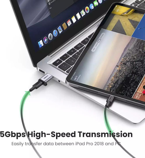 Ugreen Конвертор USB-A мъжки към USB-C женски Черен 1бр 50533