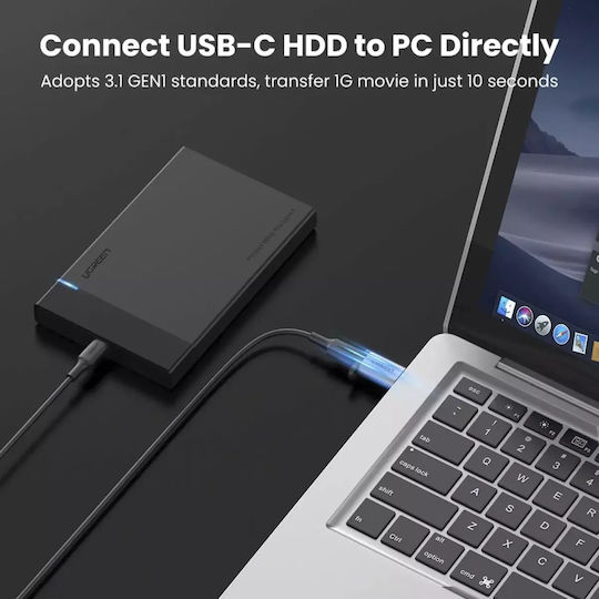 Ugreen Конвертор USB-A мъжки към USB-C женски Черен 1бр 50533