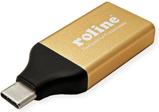 Roline Convertor USB-C masculin în DisplayPort feminin Auriu 1buc 12.03.3232-10