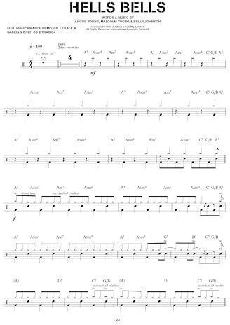 Hal Leonard Play Drums With The Best Of Ac/dc, Audio Access Sheet Music for Drums