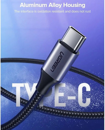 Ugreen US288 Braided USB 2.0 Cable USB-C male - USB-A Λευκό 2m 60133