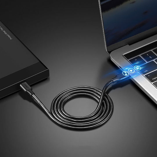 Ugreen US286 USB 2.0 Cable USB-C male - USB-C 60W Μαύρο 2m 10306