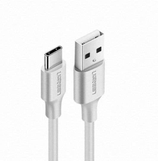 Ugreen US287 USB 2.0 Cable USB-C male - USB-A Λευκό 2m 60123