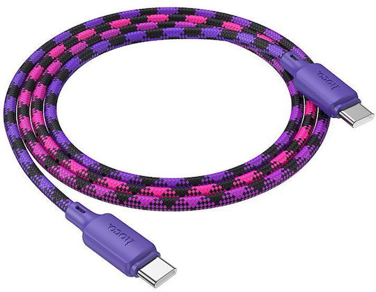 Hoco X116 Geflochten USB 2.0 Kabel USB-C männlich - USB-C 60W Mehrfarbig 1m