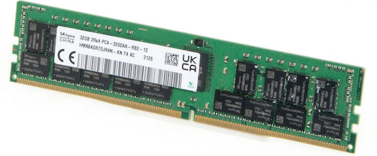 Hynix DDR4 με Module 1x32GB και Ταχύτητα 3200 για Server
