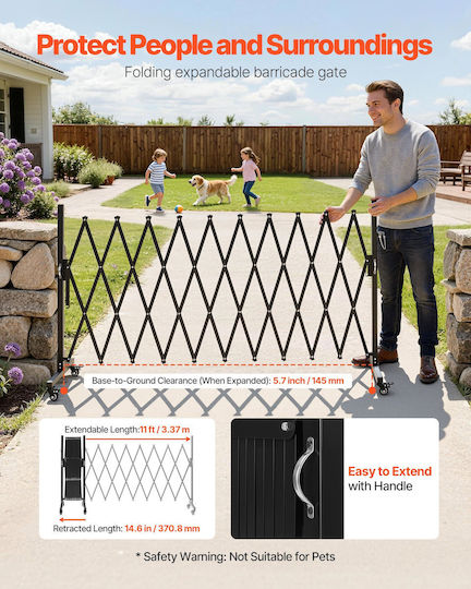Vevor Metallic Garden Gate in Beige Color