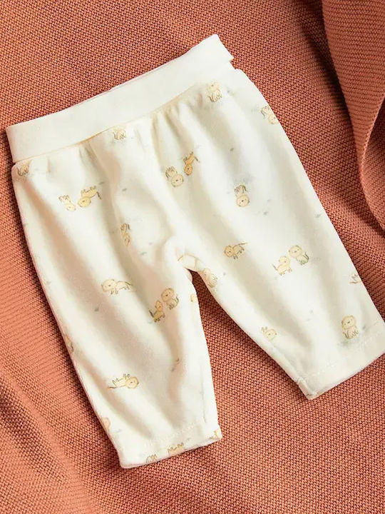 Cool Club Set Baby Bodysuit with Pants Beige 3 Pieces
