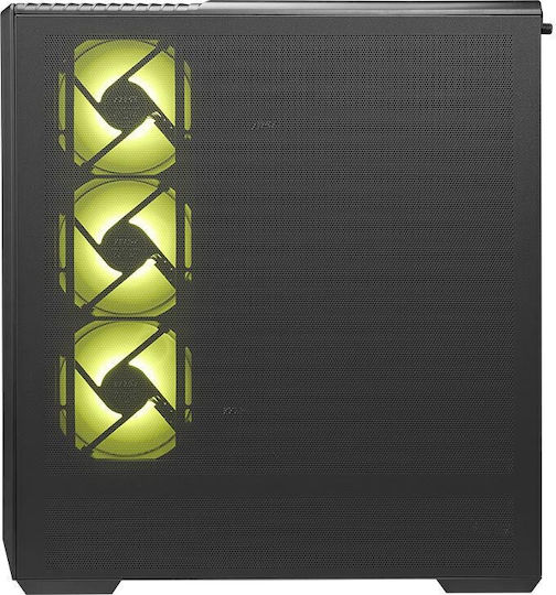 MSI MAG PANO 130R PZ Midi Tower Κουτί Υπολογιστή Black/Transparent