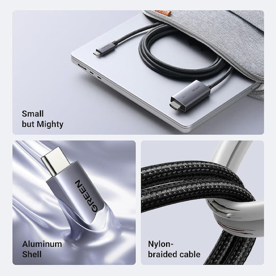 Ugreen Cablu HDMI de sex masculin - USB-C 2m Gri