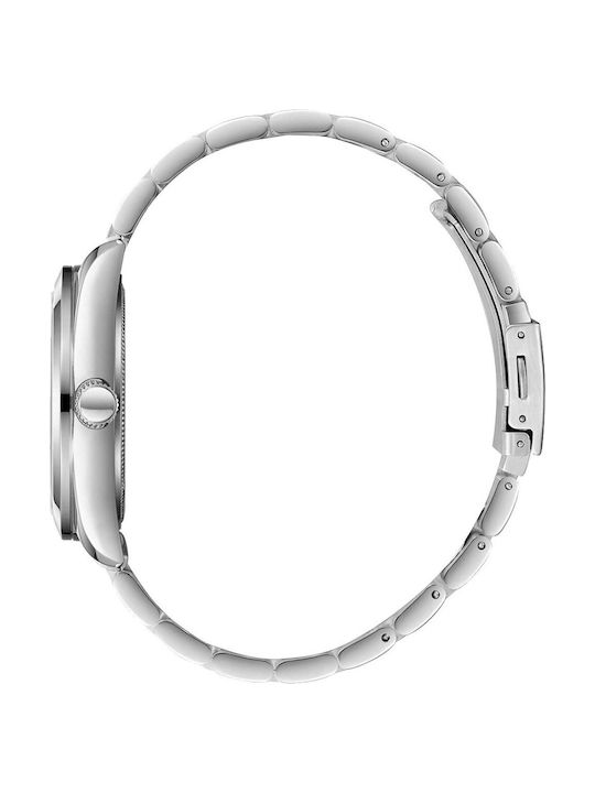 Lee Cooper Bracelet Ανδρικό Ρολόι Μπαταρίας με Ασημί Μεταλλικό Μπρασελέ