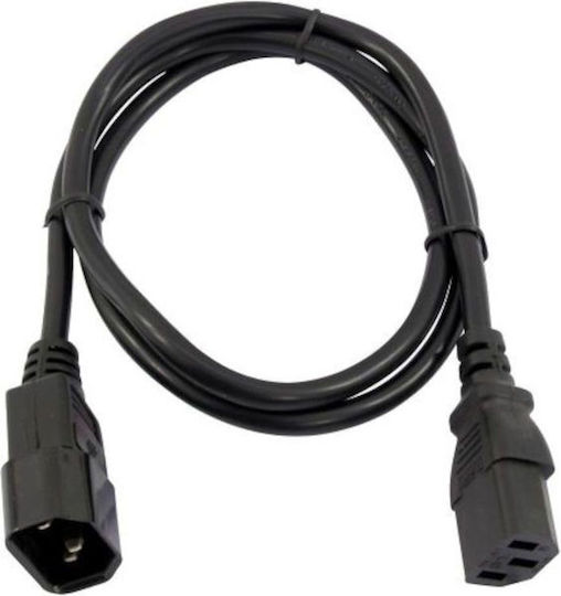 Cobra Power Cable IEC C14 - IEC C13 Cable 0.5m Μαύρο IECFM05