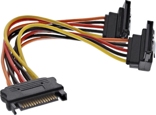 Inline Sata Splitter Inline Cable Y Angle 15cm 29683w