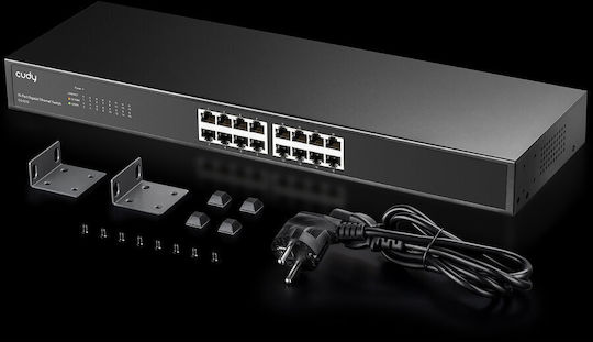Cudy GS1016 v1 Unmanaged L2 Switch με 16 Θύρες Gigabit (1Gbps) Ethernet