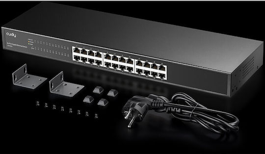 Cudy GS1024 v1 Unmanaged L2 Switch με 24 Θύρες Gigabit (1Gbps) Ethernet